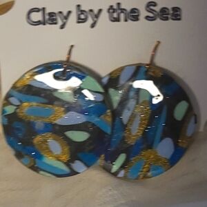 Mixed Color Polymer Clay Earrings